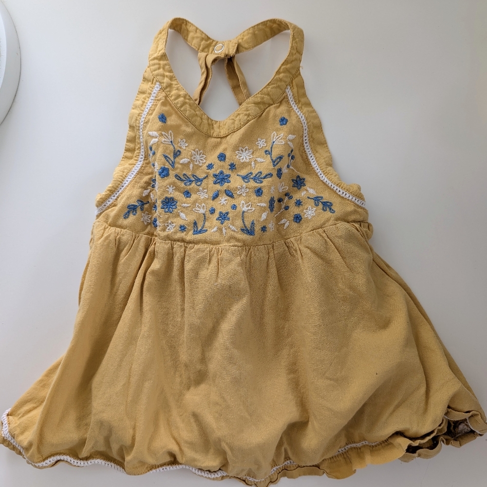 Artisan NY Gold Embroidered Summer dress